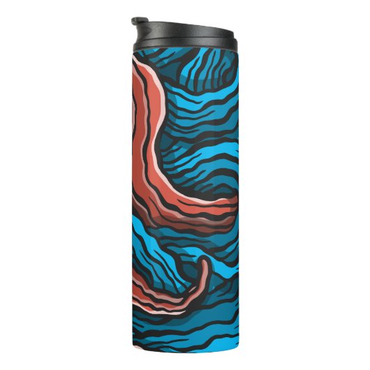 Blue Tentacles Thermosbeker (Geroteerd rechts)