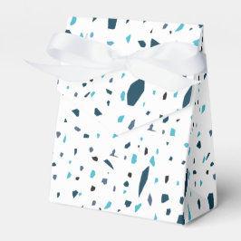 Blue Terazzo Pattern Bedankdoosjes