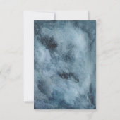 Blue | Terracotta Boy Fall Floral Baby Shower Bedankkaart (Achterkant)