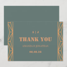 Blue Terracotta Monogram Weddenschap Hartelijk dan