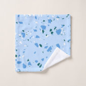 Blue Terrazzo Pattern Bad Handdoek (Wasdoekje)