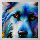 BLUE TERRIER DOG SLUITEN POSTER (Voorkant)
