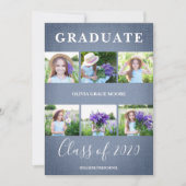 Blue Textile Pre-K Graduation Photo Session (Voorkant)