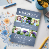 Blue Textile Pre-K Graduation Photo Session