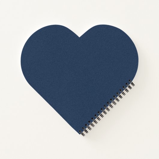 Blue Texture Heart Shaped Spiral Bound Notitieboek (Achterkant)