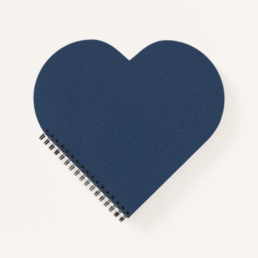 Blue Texture Heart Shaped Spiral Bound Notitieboek (Voorkant)