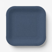 Blue Textured 7" Disposable Square Paper Plate Papieren Bordje (Voorkant)