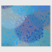 BLUE TEXTURED ABSTRACT PATTERN CADEAUPAPIER (Vlak)