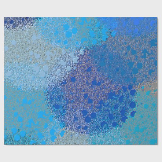 BLUE TEXTURED ABSTRACT PATTERN CADEAUPAPIER (Vlak)