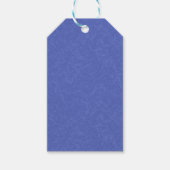 Blue textured pattern with swirling cloud cadeaulabel (Voorkant)