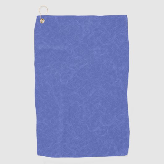 Blue textured pattern with swirling cloud golfhanddoek (Voorkant)