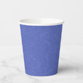 Blue textured pattern with swirling cloud papieren bekers (Links)