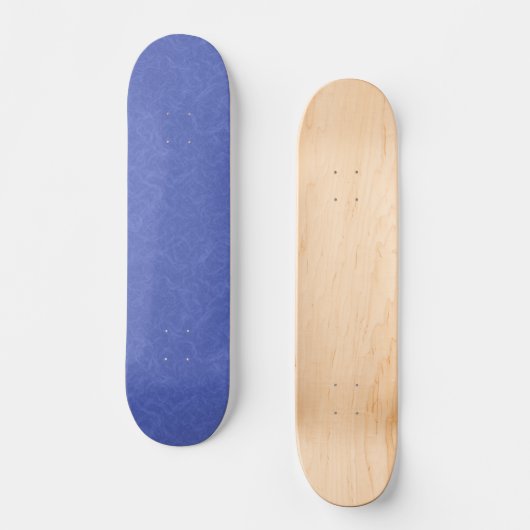 Blue textured pattern with swirling cloud persoonlijk skateboard (Voorkant)