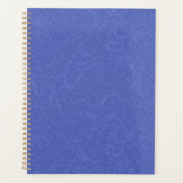 Blue textured pattern with swirling cloud planner