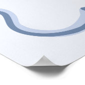 Blue That Girl Coquette Cake Verjaardag Welkom Poster (Hoek)