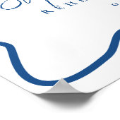 Blue That's Amore Pizza repetitie diner Poster (Hoek)