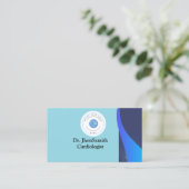  Blue theme Customized Logo QR Doctor Visitekaartje (Staand voorkant)