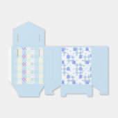 Blue-Themed Birthday Bedankdoosjes (Uitgevouwen)