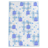 Blue-Themed Birthday Medium Cadeauzakje (Achterkant)