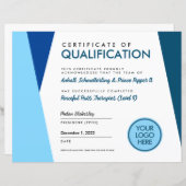 Blue Therapy Animal Afstuderen Certificate Diploma (Voorkant / Achterkant)