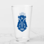 Blue Thor's Hammer Glass Glas (Voorkant)