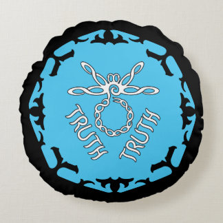 Blue Throat Chakra "Truth" Dragonfly Rond Kussen