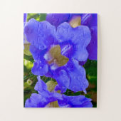 Blue Thunbergia Glory Legpuzzel (Verticaal)