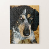 Blue Tick Coonhound Jigzaag Puzzle Legpuzzel (Verticaal)