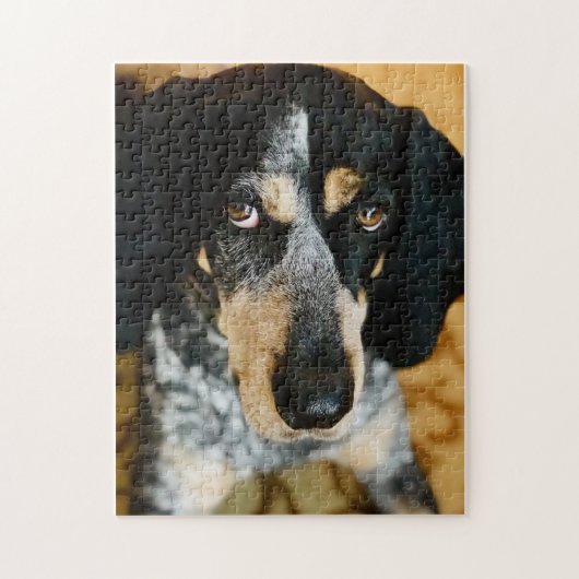 Blue Tick Coonhound Jigzaag Puzzle Legpuzzel (Verticaal)