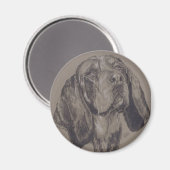 Blue Tick Coonhound Magneet (Voorkant / Achterkant)