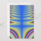 Blue Tie Dye All Purpose Party-uitnodiging Kaart (Achterkant)