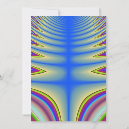 Blue Tie Dye All Purpose Party-uitnodiging Kaart (Achterkant)