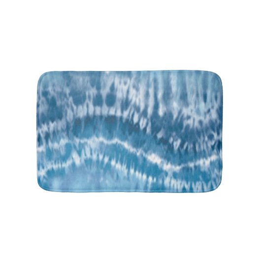 Blue Tie Dye Bath Mat (Voorkant)