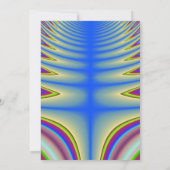 Blue Tie Dye Birthday Party Kaart (Achterkant)