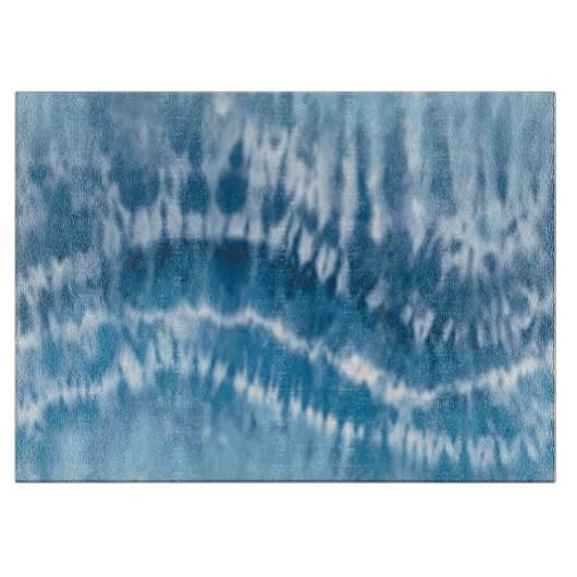 Blue Tie Dye Cutting Board Snijplank (Voorkant)