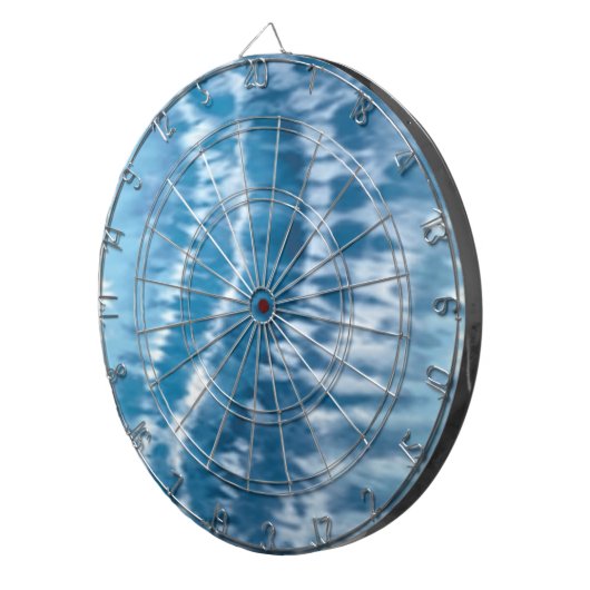 Blue Tie Dye Dart Board Dartbord (Voorkant Rechts)