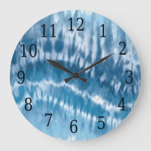 Blue Tie Dye  Grote Klok