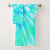 Blue Tie Dye handdoek Set (Insitu)