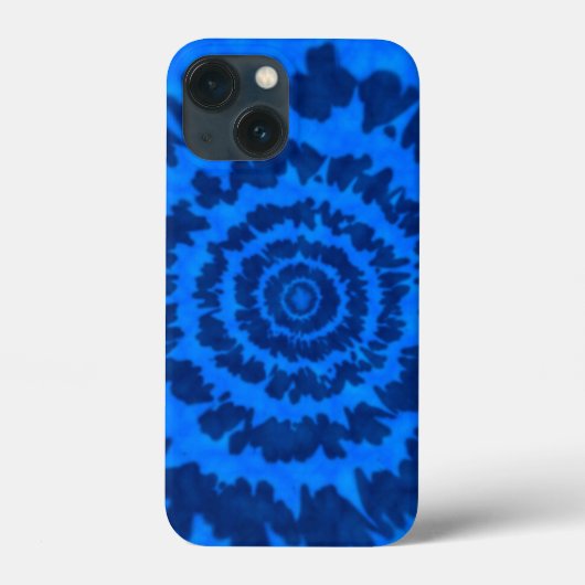 Blue Tie Dye iPhone Case (Achterkant)