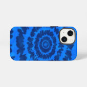 Blue Tie Dye iPhone Case Hoesje (Achterkant horizontaal)