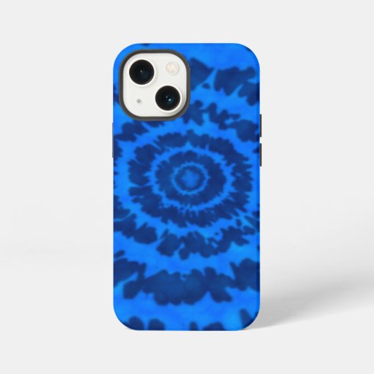 Blue Tie Dye iPhone Case Hoesje (Achterkant)