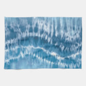 Blue Tie Dye Keuken Handdoek (Horizontaal)
