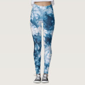 Blue Tie Dye Leggings (Voorkant)