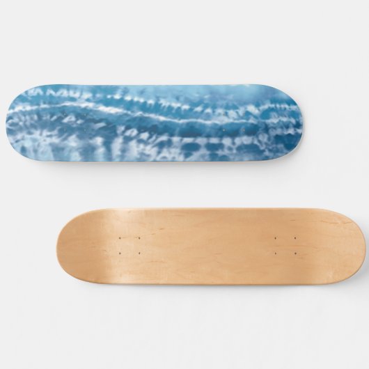 Blue Tie Dye Skateboard (Horizontaal)