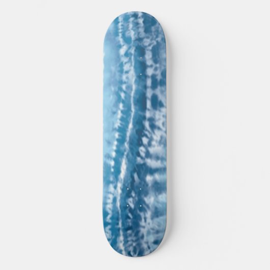 Blue Tie Dye Skateboard (Voorkant)