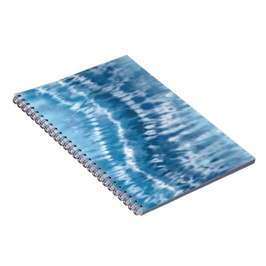 Blue Tie Dye Spiral Notitieboek (Rechterzijde)