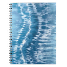 Blue Tie Dye Spiral Notitieboek