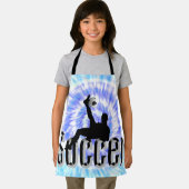 Blue Tie Dye Voetbal Design, Kinder Full Print Sch Schort (Insitu)