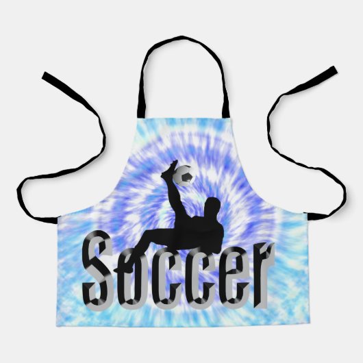 Blue Tie Dye Voetbal Design, Kinder Full Print Sch Schort (Voorkant)
