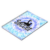 Blue Tie Dye Voetbal Design, Notitieboek (Linkerzijde)